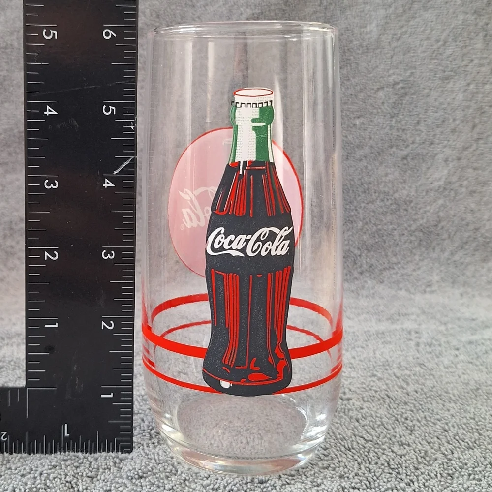 Vintage Coca-Cola 16 oz drinking glasses from 1999
